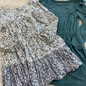 Little girls 5t long sleeve dress set